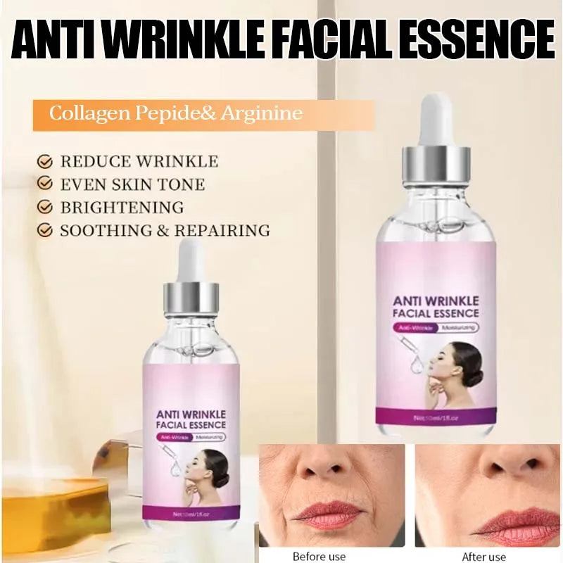 Effet anti-rides instantané, élimine les rides du visage, sérum hydratant pour les ridules autour des yeux, pattes d’oie, rides du cou