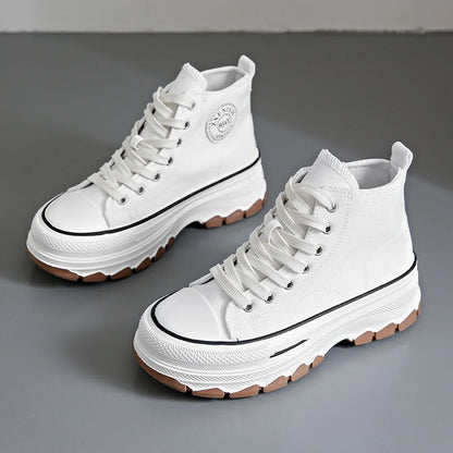 Chaussures en toile pour femmes 2024, baskets décontractées à plateforme avec étoiles, chaussures de sport et de course en toile, chaussures de tennis, baskets de marche d’extérieur.