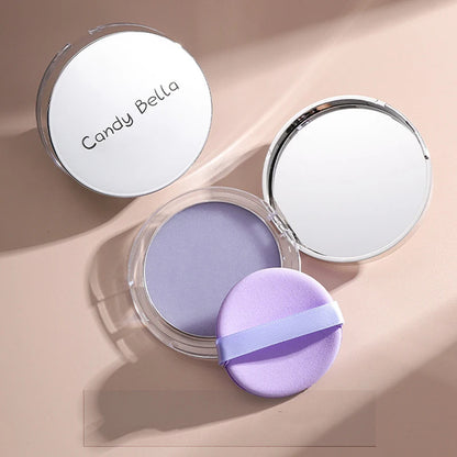 1PC Bonbon Bella Violet Crème à Poudre Respectueuse de la Peau Aspect Naturel du Visage Longue Tenue Contrôle du Sébum Poudre de Contouring Cosmétique
