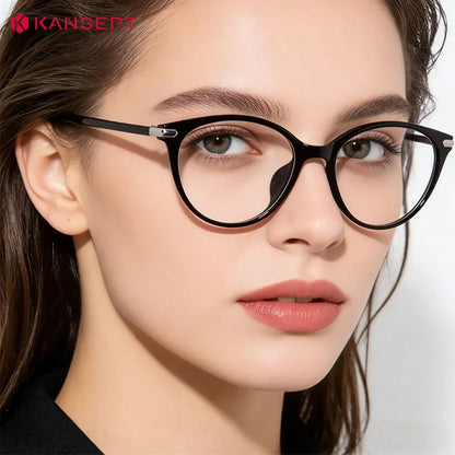 KANSEPT Lunette Lunettes de myopie pour femmes Lentilles optiques pour femmes avec prescription personnalisée Lunettes de vue Lunettes de lecture Lunettes femme degré