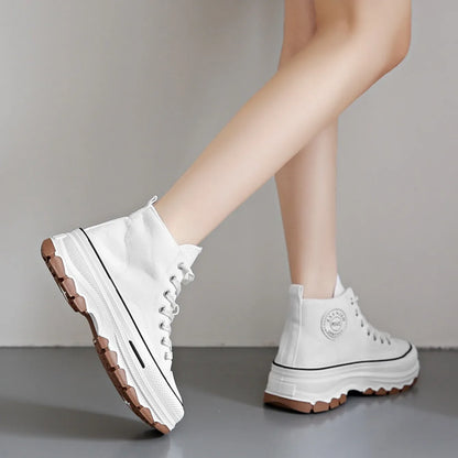 Chaussures en toile pour femmes 2024, baskets décontractées à plateforme avec étoiles, chaussures de sport et de course en toile, chaussures de tennis, baskets de marche d’extérieur.