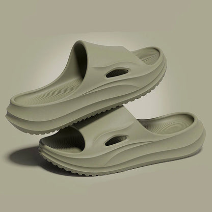 Pantoufles EVA à semelle épaisse été 2026 pour femmes, confortables, antidérapantes, tongs de plage pour femme, légères, semelle souple, sandales d’intérieur pour couple