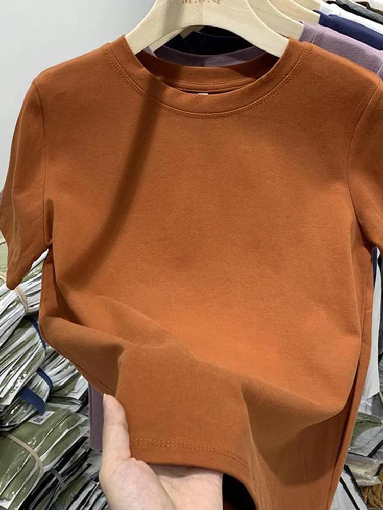 T-shirt pour femme, t-shirt pour filles, vêtements pour femmes, hauts, t-shirt en coton, t-shirt féminin à manches courtes, tee-shirt de printemps, haut sexy Y2K, blanc