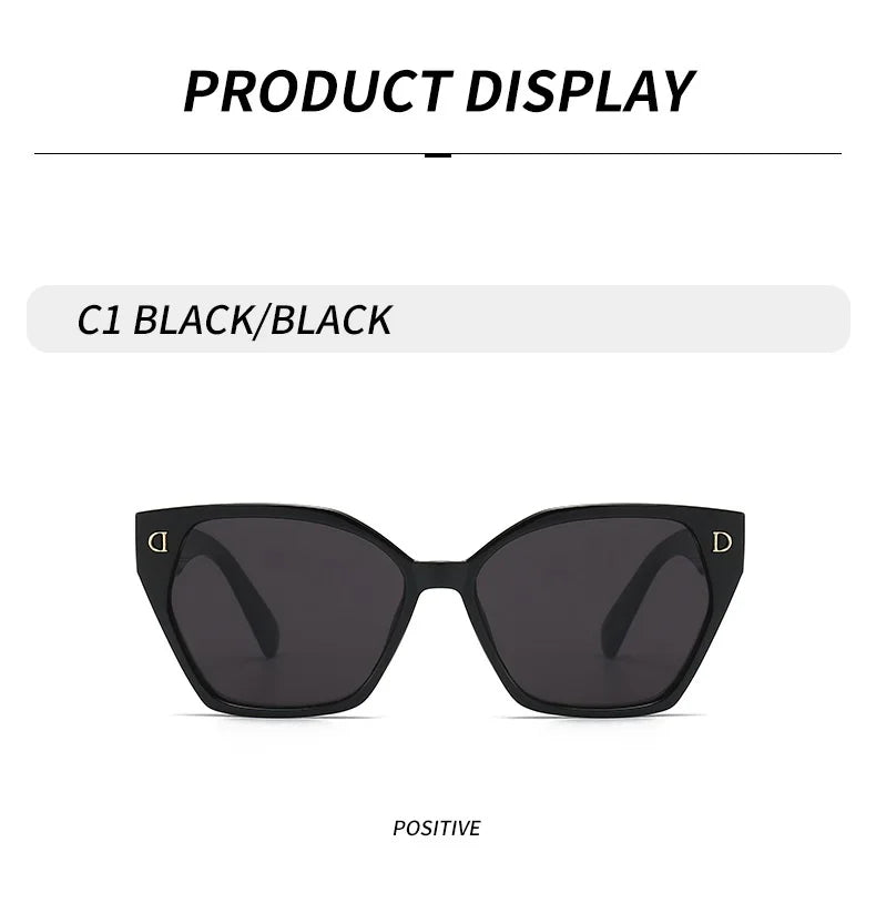 Nouvelle marque de mode de luxe lunettes de soleil pour femmes et hommes, élégantes lunettes œil-de-chat glamour pour femmes, lunettes de soleil tendance pour femmes, lunettes glamour.