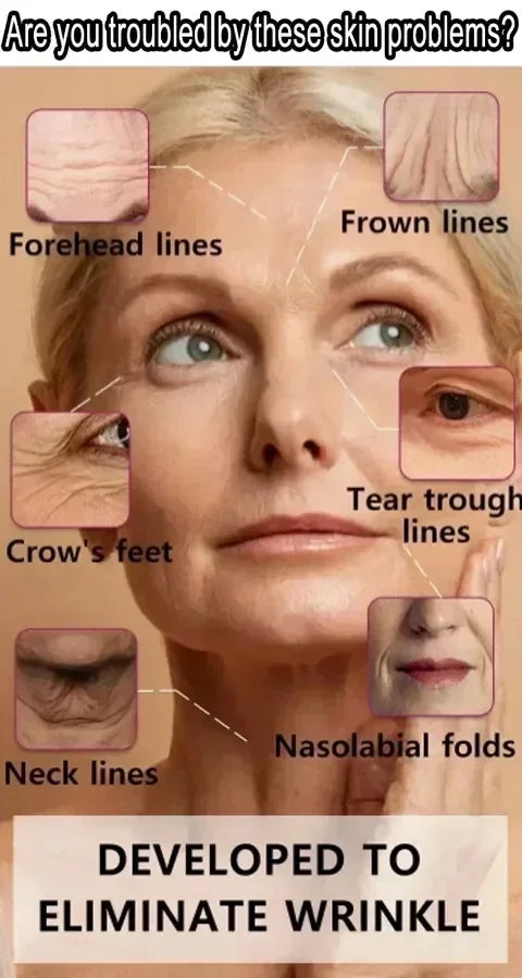 Effet anti-rides instantané, élimine les rides du visage, sérum hydratant pour les ridules autour des yeux, pattes d’oie, rides du cou