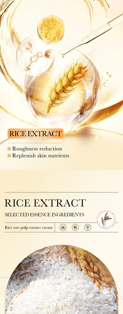 Crème essence hydratante profonde au riz BIOAOUA, crème visage éclaircissante et hydratante, crème raffermissante et rajeunissante, soin de la peau pour femmes
