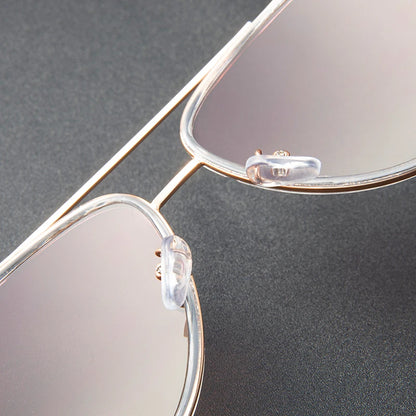 Lunettes de soleil aviateur de marque de mode pour femmes, vintage, de créateur, tout-en-un, lunettes de soleil pour femmes, rétro, monture en alliage, lunettes Quay UV400