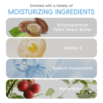 Coffret Trio Éclat au Lait LAIKOU – Kit de Nutrition Profonde, Soin Hydratant Non Gras avec Sérum, Crème Contour des Yeux et Crème Hydratante, Coffret Cadeau