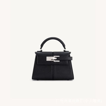Sac trapézoïdal JW PEI, nouveau style, en cuir véritable, sac pour femme, haut de gamme, polyvalent, sac bandoulière, tendance, style niche