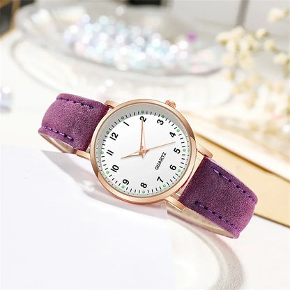 Montres-bracelets pour femmes Montre Femme Montres pour femmes Bracelet en cuir lumineux Montre simple Montre élégante à la mode Montre à quartz Reloj Mujer