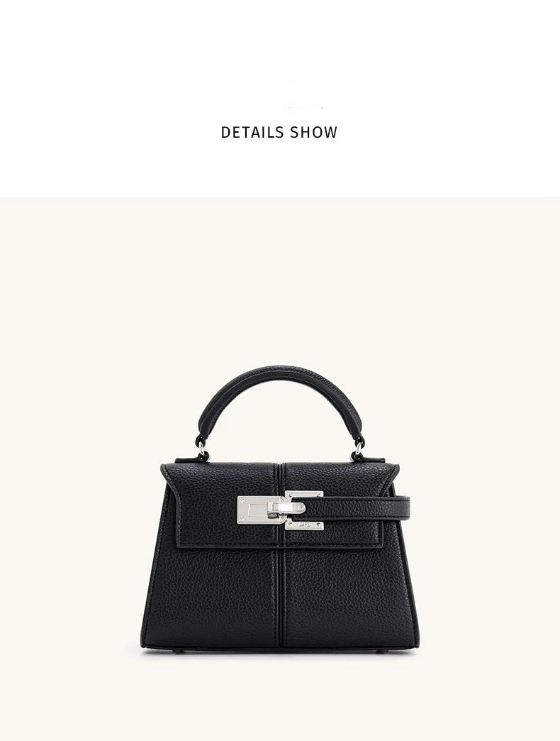 Sac trapézoïdal JW PEI, nouveau style, en cuir véritable, sac pour femme, haut de gamme, polyvalent, sac bandoulière, tendance, style niche
