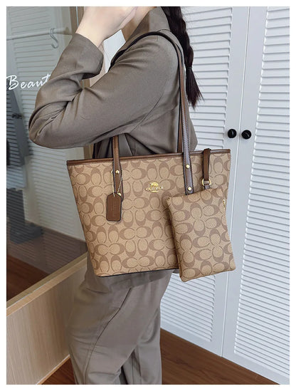 Sac à main de luxe pour femme de créateur à une épaule, imprimé vintage mode parisienne, grand sac fourre-tout portable à grande capacité, pochette, sac à main.