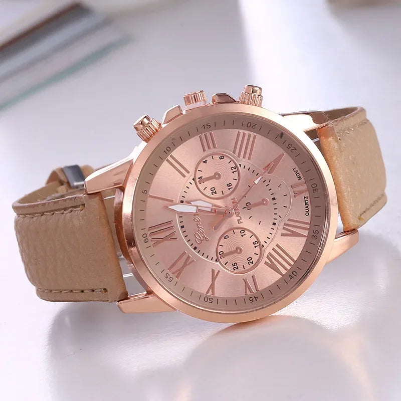 Montres pour femmes de marque, style sport et mode, montre pour dames, montre en cuir, montres-bracelets à quartz pour hommes, filles et femmes, montre femme
