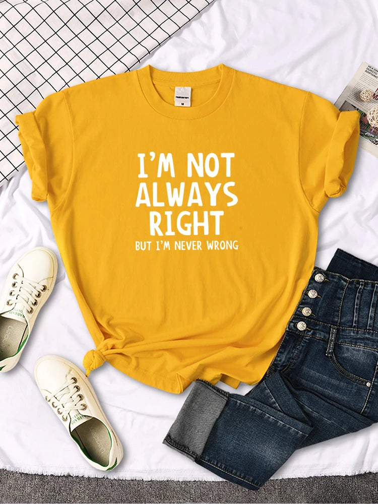 T-shirt pour femmes avec lettres imprimées originales et intéressantes, T-shirt d’été pour femme, haut T-shirt décontracté à col rond pour femme