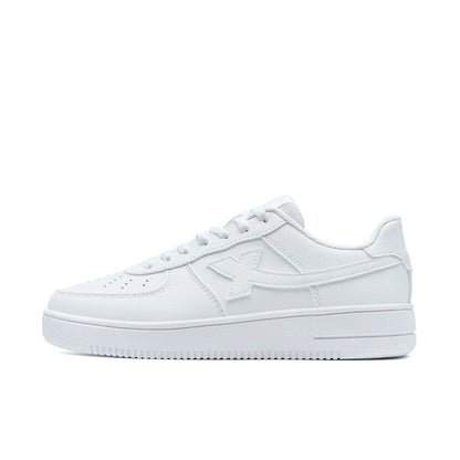 Baskets blanches Xtep pour femmes, printemps 2026, chaussures de couple polyvalentes, tendance et décontractées, à semelle épaisse rehaussante, chaussures de sport pour femmes 874118319851