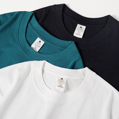 Bornladies Summer T-shirt femme 100 % coton, basique, tendance, uni, manches courtes, haut à superposer ample, 230 g/m², hauts et chemises