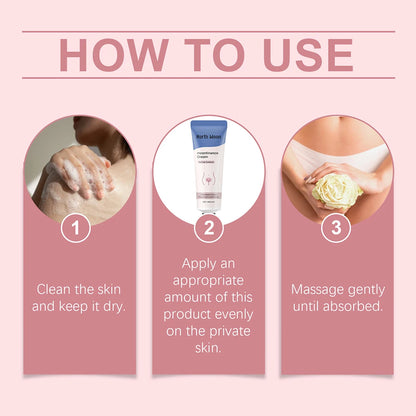 Lotion corporelle hydratante pour femmes destinée aux parties intimes, pour peau sèche et irritée, crème contre l’incontinence pour femmes, protection anti-fuites et soin de la peau