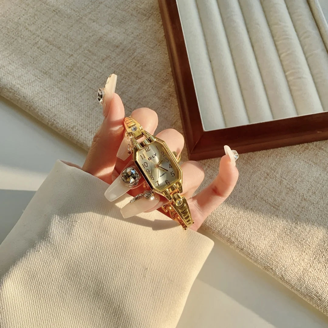 Montres pour femmes de marque haut de gamme, montres-bracelets de luxe, montre mode pour femme en or, montre bracelet élégante pour femme, horloge élégante pour femme, montre femme