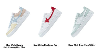 Baskets blanches Xtep pour femmes, printemps 2026, chaussures de couple polyvalentes, tendance et décontractées, à semelle épaisse rehaussante, chaussures de sport pour femmes 874118319851