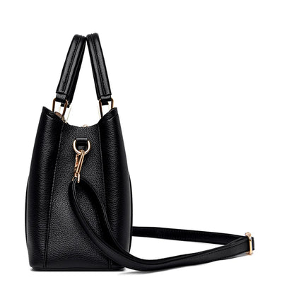 Sac bandoulière de luxe pour femme 2024, designer à 3 couches, grand sac à main en cuir à grande capacité pour femme, sac shopper de marque, sac fourre-tout messager.