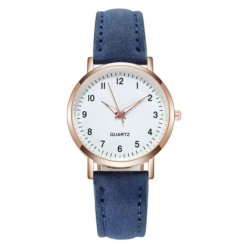 Montres-bracelets pour femmes Montre Femme Montres pour femmes Bracelet en cuir lumineux Montre simple Montre élégante à la mode Montre à quartz Reloj Mujer