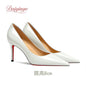 Chaussures pour femme tendance 2026 de luxe à semelles rouges, talons hauts, escarpins à bout pointu et talons aiguilles de 12 cm, confortables pour soirées, robes de cérémonie et mariages.