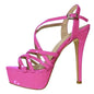 Sandales à plateforme pour femmes sexy 14 cm, défilés de mode, bout ouvert, talons hauts, stilettos à motif serpent, bride à la cheville, chaussures de soirée style gladiateur