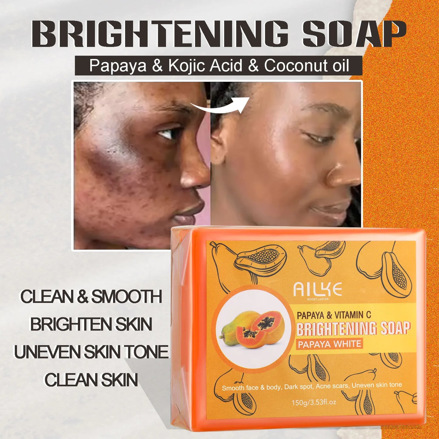 Ensemble de soins de la peau au collagène AILKE pour femmes, hydratant, blanchissant, élimine les taches de rousseur, les taches brunes, les points noirs, kit éclaircissant pour la peau