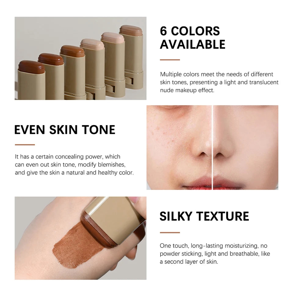 Nouveau sérum baume teinté pour la peau, enrichi, texture soyeuse, couvrance hydratante, effet repulpant, teint uniforme, meilleur fond de teint en stick, maquillage de voyage