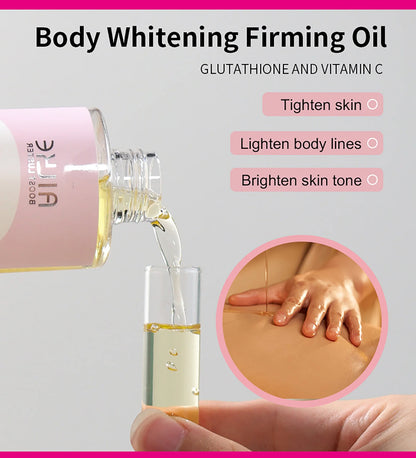 Crème de soin éclaircissante pour la peau AILKE, lotion éclaircissante, élimine les taches foncées avec glutathion, beurre de karité, crème corporelle hydratante