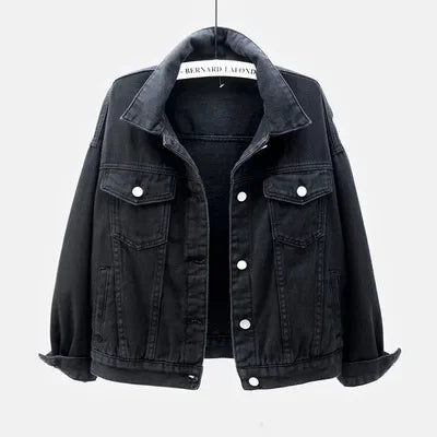 Veste en jean classique pour femmes Jeans 2023 vestes en jean boyfriend pour femmes manteau oversize ample veste femme violet blanc jaune femme