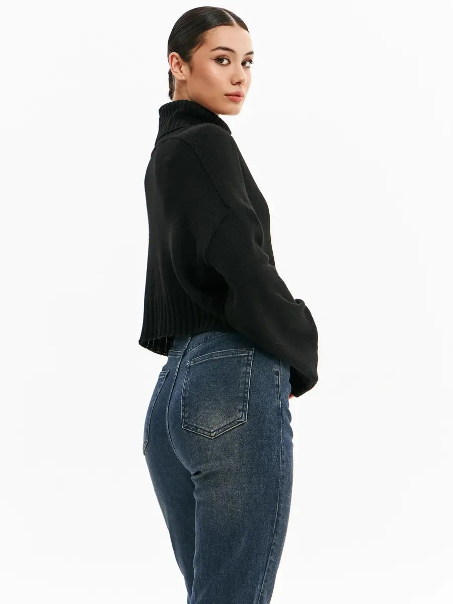Jeans femme 2025 amples à taille haute, pantalon droit de style européen et américain