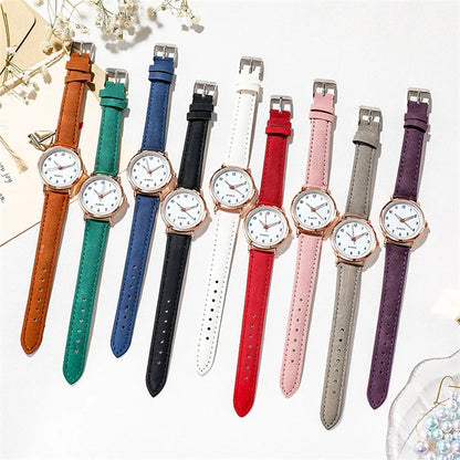 Montres-bracelets pour femmes Montre Femme Montres pour femmes Bracelet en cuir lumineux Montre simple Montre élégante à la mode Montre à quartz Reloj Mujer