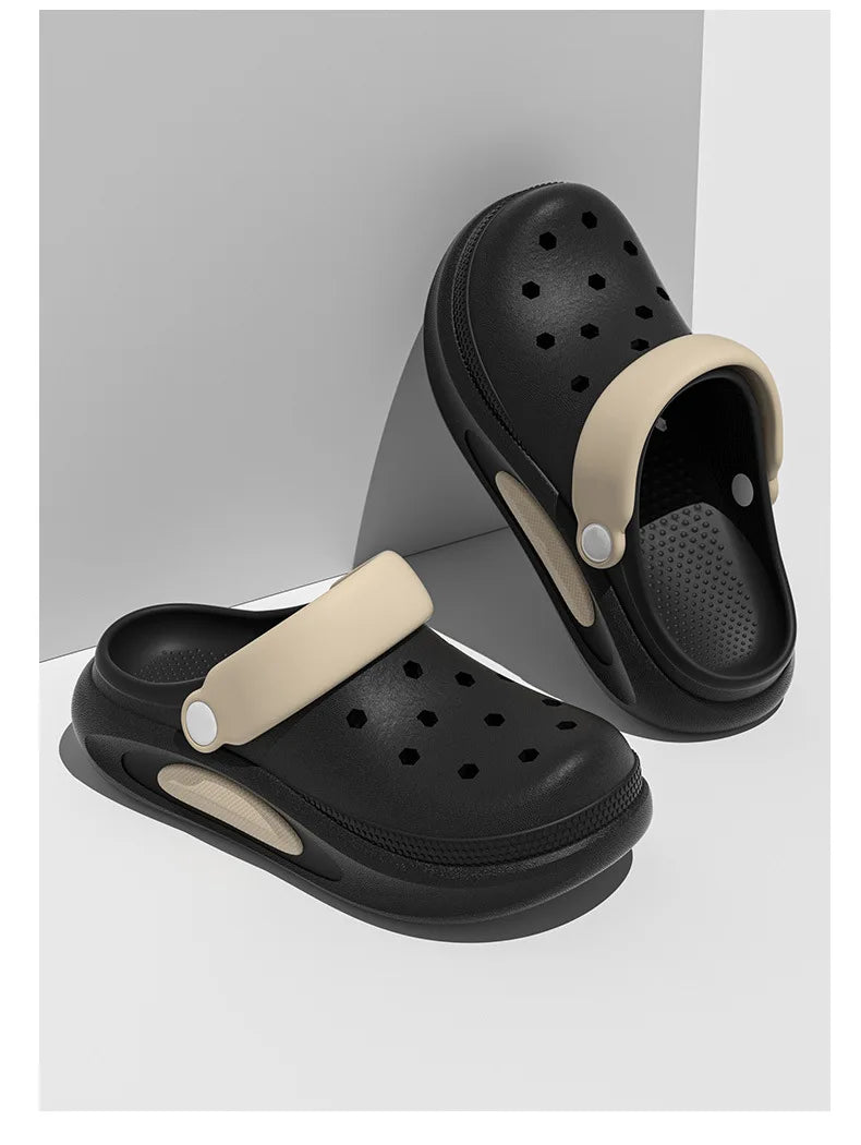 Sabots d’été pour femmes avec jolis charms 3D, sandales de jardin, chaussons de plage légers en EVA souple, chaussures d’extérieur antidérapantes à semelle épaisse et tendance