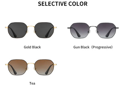 Lunettes de soleil GCV de marque classique rétro pour femmes, monture métallique rectangulaire carrée, verres polarisés, boîte Oculos De Sol Gafas