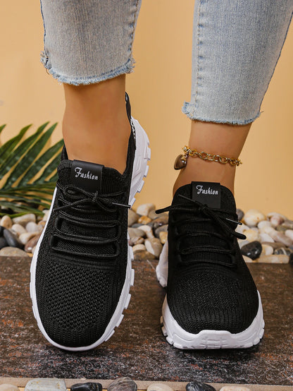 Chaussures de sport décontractées pour femmes avec maille respirante et semelles souples, chaussures de sport polyvalentes