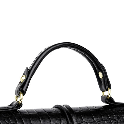 Sacs bandoulière en cuir crocodile 2024 pour femmes, sacs messager d’épaule pour femme, sacs à main et porte-monnaie de luxe de créateur pour dames.