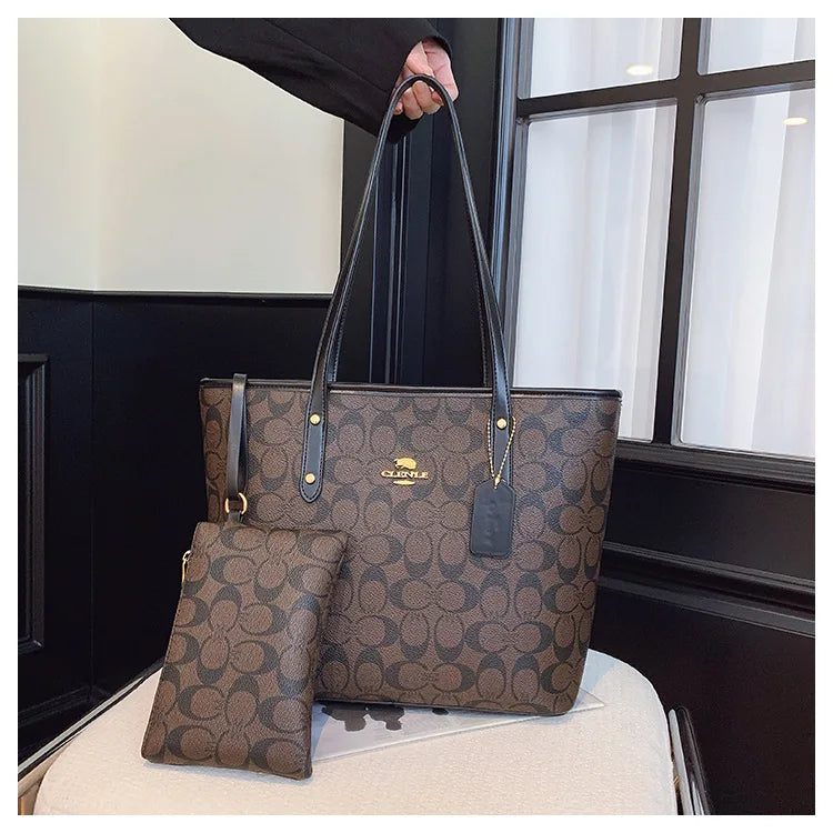 Sac à main de luxe pour femme de créateur à une épaule, imprimé vintage mode parisienne, grand sac fourre-tout portable à grande capacité, pochette, sac à main.