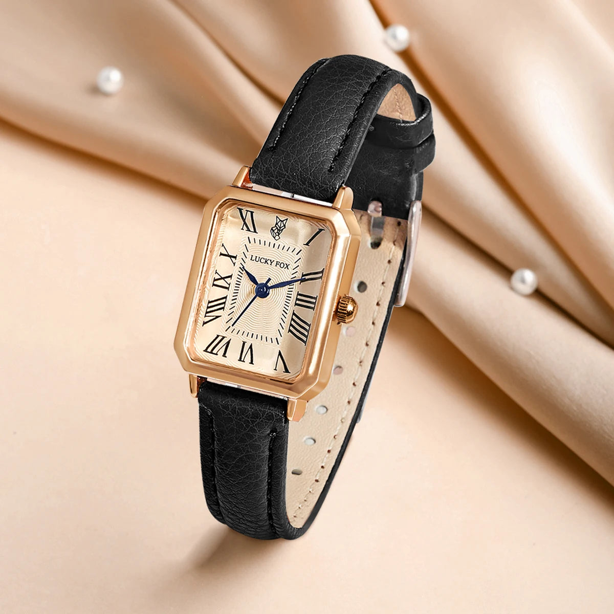 Montre-bracelet décontractée rétro à affichage numérique, cadran carré, bracelet en cuir, montre à quartz tendance pour femme, idée cadeau