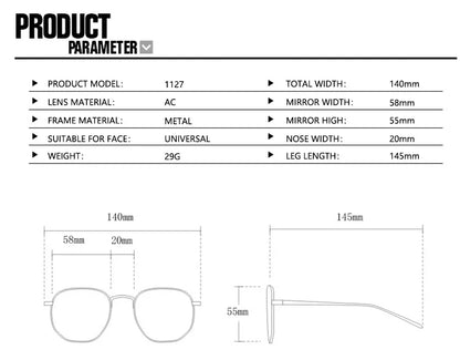 Nouvelles lunettes de soleil aviateur classiques en métal à la mode pour femmes et hommes, design vintage de marque, lunettes de soleil pour extérieur, voyage et conduite, protection UV400, lunettes
