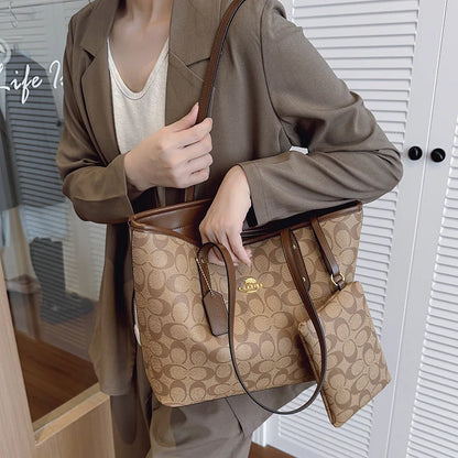 Sac à main de luxe pour femme de créateur à une épaule, imprimé vintage mode parisienne, grand sac fourre-tout portable à grande capacité, pochette, sac à main.
