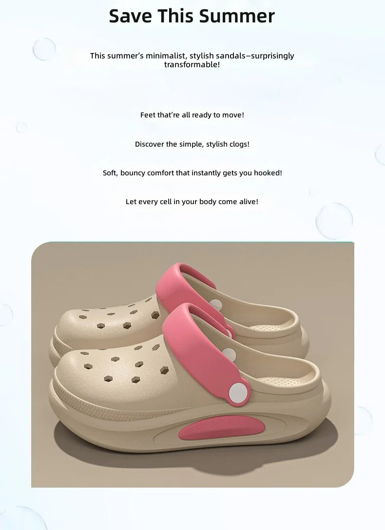 Sabots d’été pour femmes avec jolis charms 3D, sandales de jardin, chaussons de plage légers en EVA souple, chaussures d’extérieur antidérapantes à semelle épaisse et tendance
