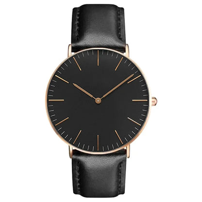 Montre élégante pour femme, simple, nouvelle collection 2023, rose et blanc, bracelet en cuir, montre-bracelet pour femme avec robe, montre féminine décontractée, idée cadeau tendance, Montre Femme