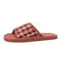 Pantoufles d’intérieur légères en coton doux à motif floral, chaussures de sol rétro et tendance pour la maison, pantoufles antidérapantes pour couple