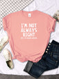 T-shirt pour femmes avec lettres imprimées originales et intéressantes, T-shirt d’été pour femme, haut T-shirt décontracté à col rond pour femme