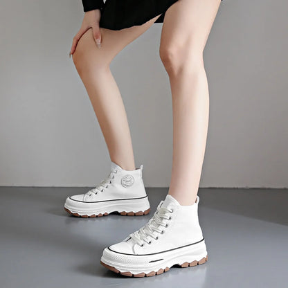 Chaussures en toile pour femmes 2024, baskets décontractées à plateforme avec étoiles, chaussures de sport et de course en toile, chaussures de tennis, baskets de marche d’extérieur.
