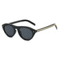 lunettes de soleil vintage petites rondes œil-de-chat pour femmes, nouvelle mode à rivets, sexy, noires léopard, lunettes de soleil tendance pour dames, lunettes d’extérieur modernes