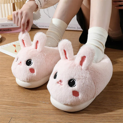 Pantoufles hamster câlines et mignonnes pour femmes, hiver automne, en peluche chaude, chaussures nuage pour chambre, pantoufles familiales pour femme, pantoufles animaux kawaii