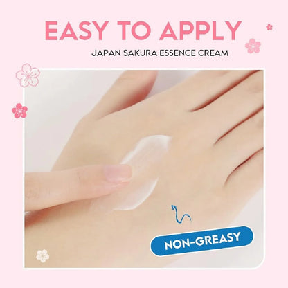 Crème essence Sakura du Japon, crème illuminatrice Sakura avec acide hyaluronique,