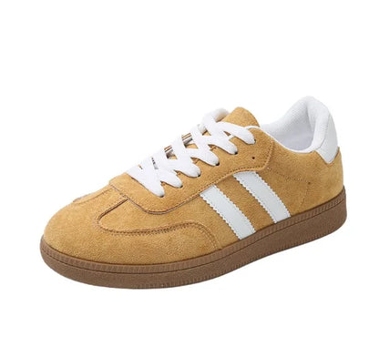 Baskets plates pour femmes, chaussures de tennis mode pour dames, chaussures vulcanisées à lacets, baskets d’extérieur pour l’automne, chaussures de skate pour étudiantes, chaussures décontractées.